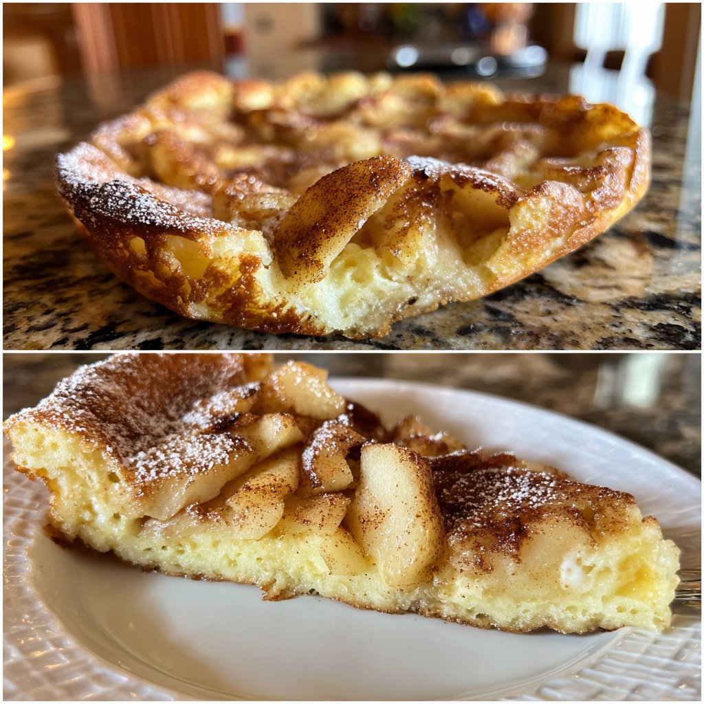 Pfannkuchen mit Apfel-Zimt-Topping