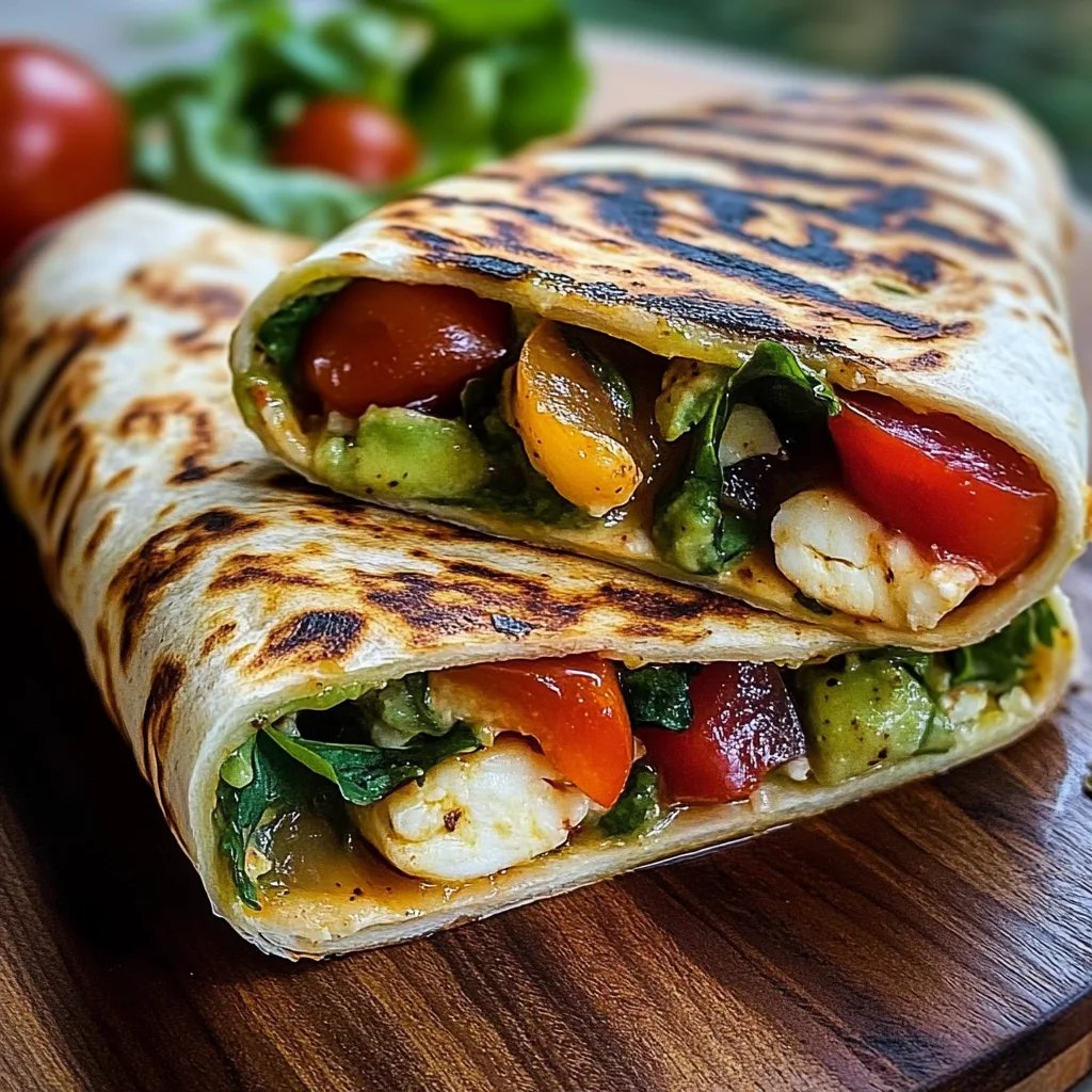 Vegetarischer Wrap mit Tomate & Mozzarella