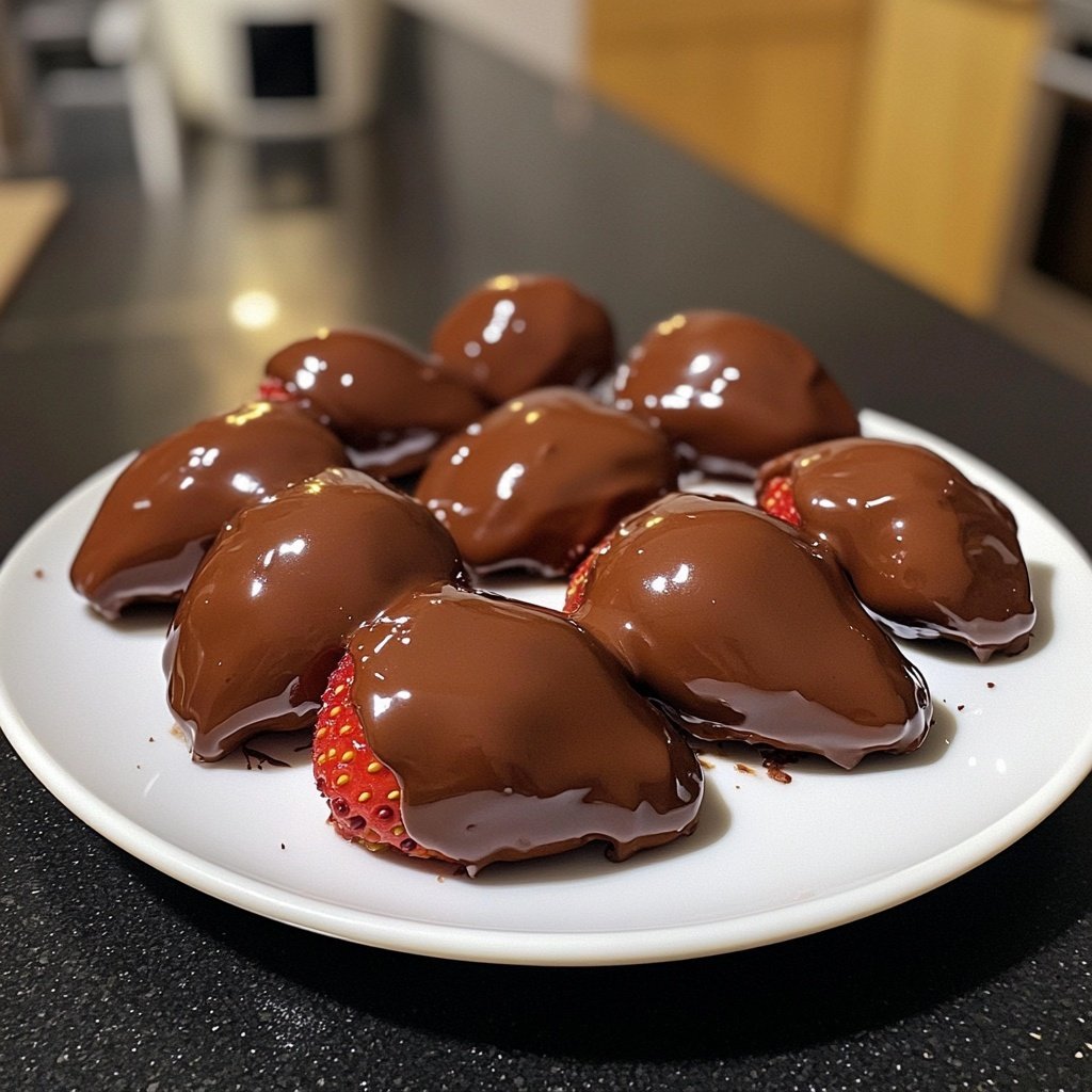 Erdbeeren mit Schokolade Rezept