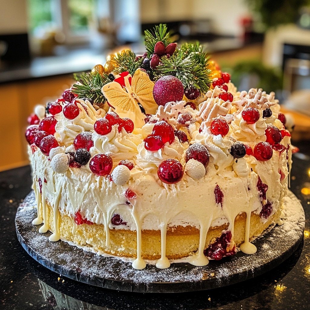 Karussell-Weihnachtstorte