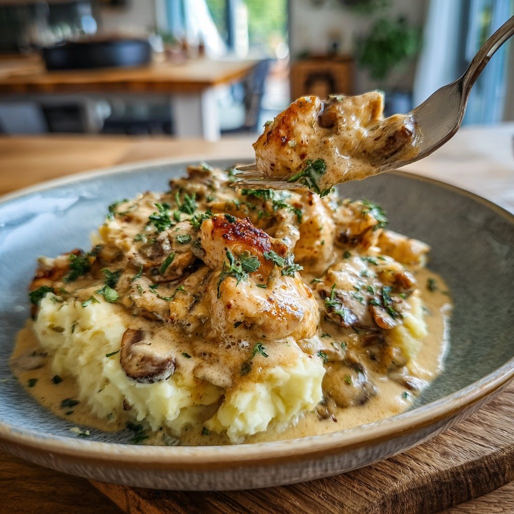 Hausmannskost Cremiges Hähnchen mit Kartoffelpüree