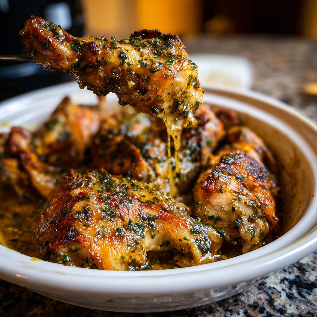 Crockpot Hähnchen mit Soße