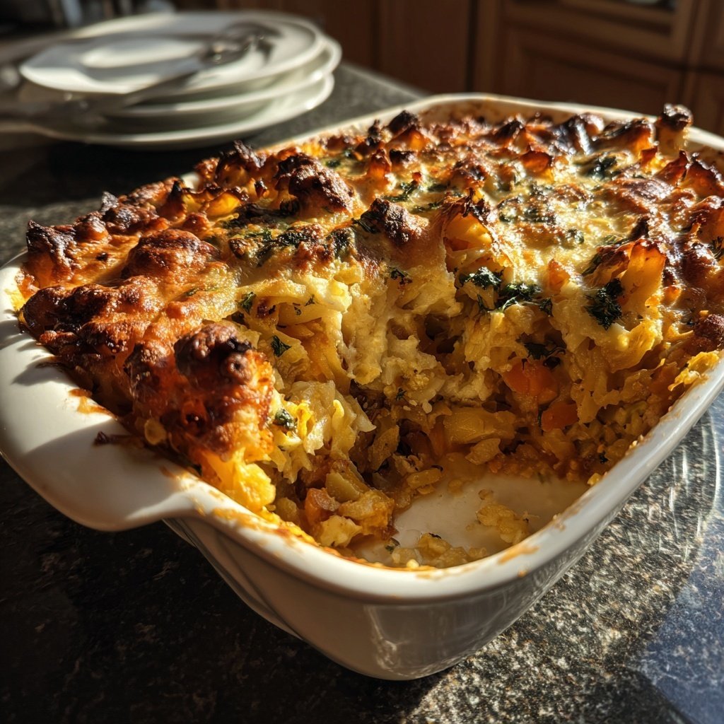 Abendessen mit Auflauf