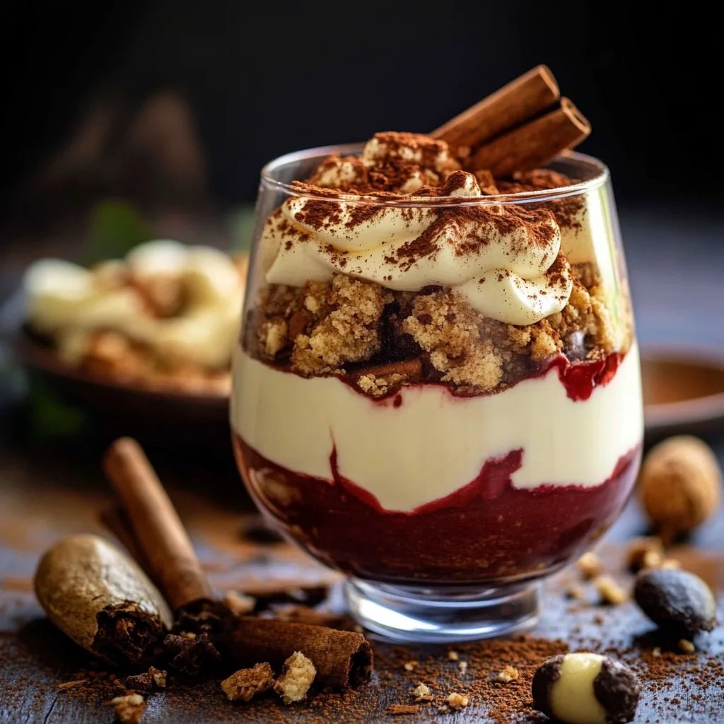 Weihnachtliches Spekulatius-Kirsch-Tiramisu