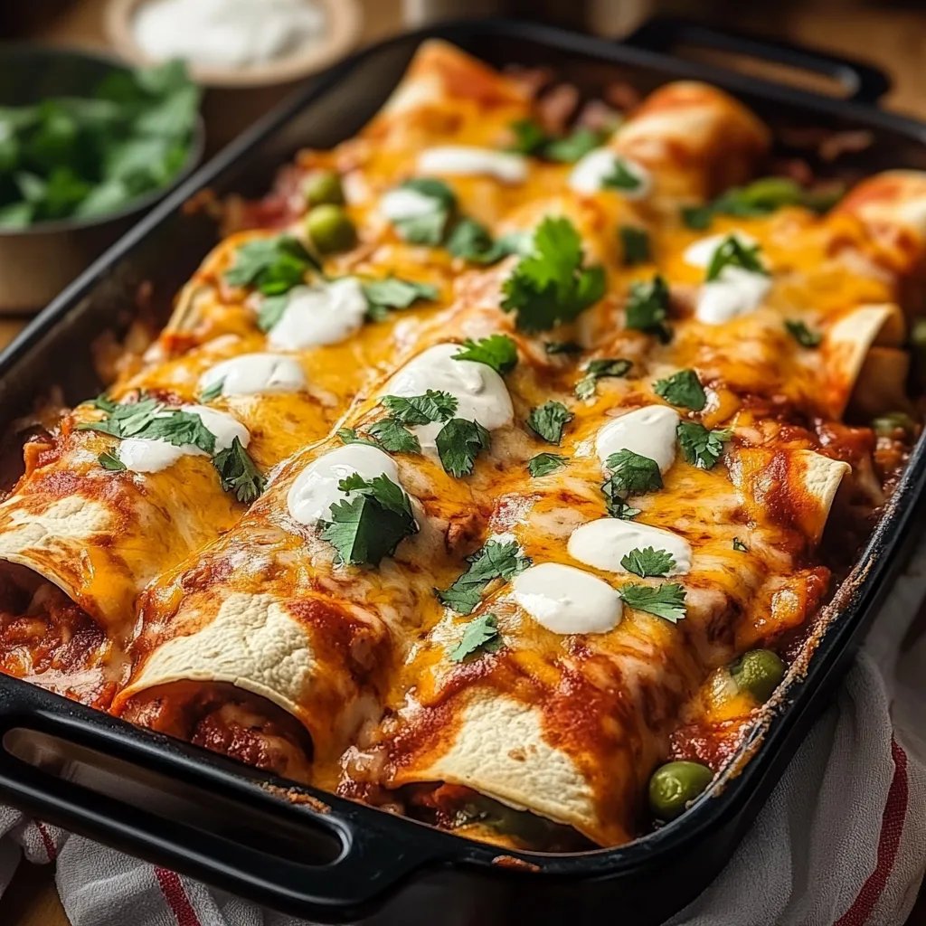 Hähnchen-Enchiladas