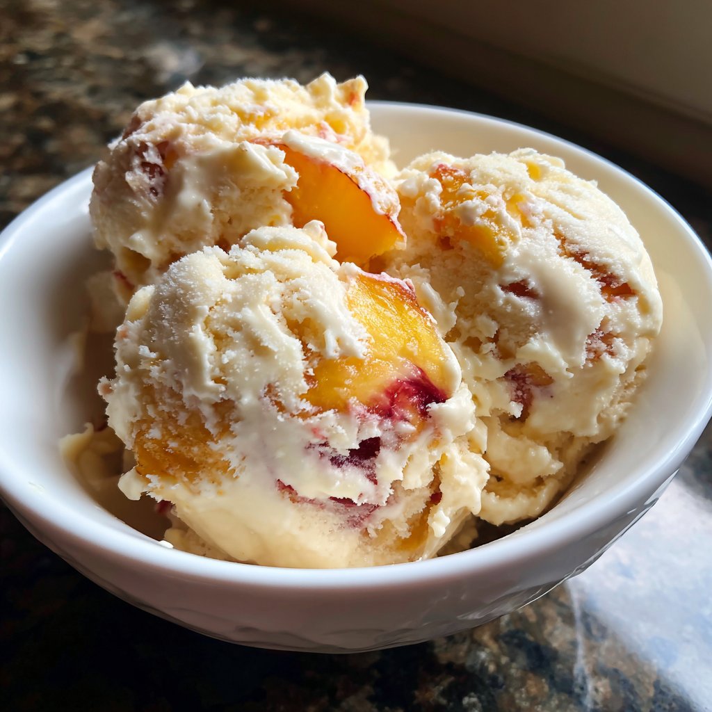 Eis Selber Machen Mit Pfirsich