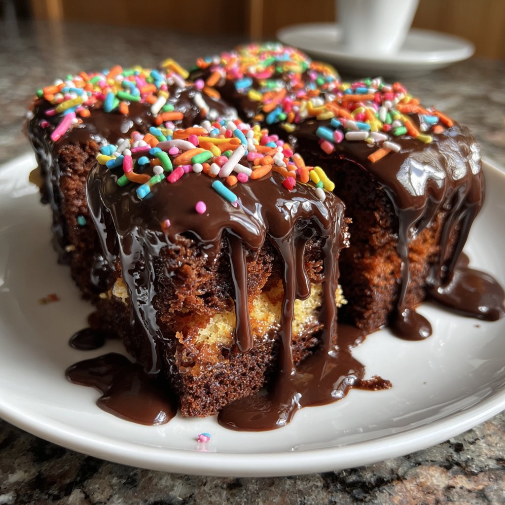 Geburtstagskuchen mit Schokolade