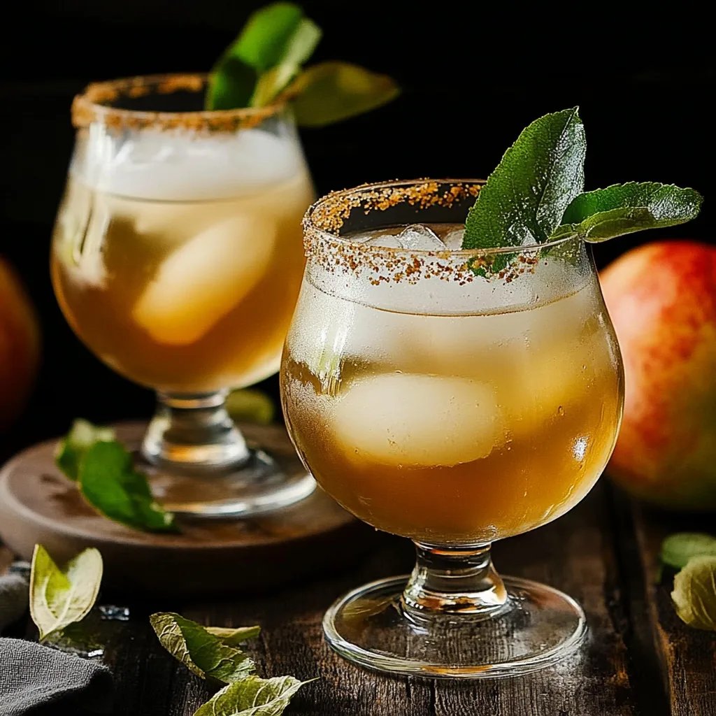 Wichtiger Lillet-Bratapfel Aperitif