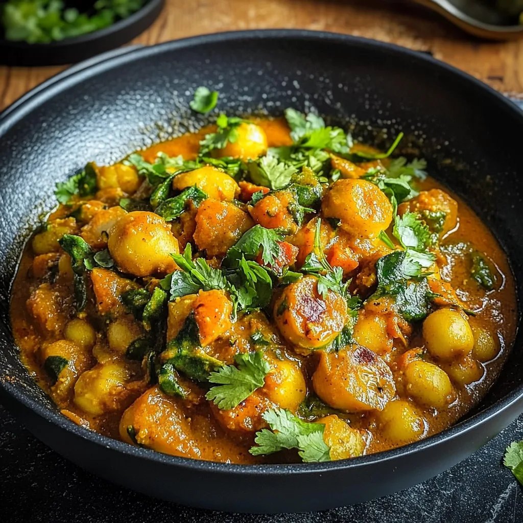 Rosenkohl-Curry mit Kichererbsen