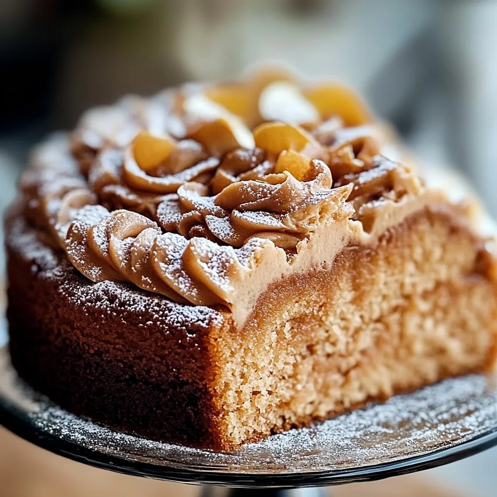 Lebkuchenkuchen mit süßem Melasse-Frosting