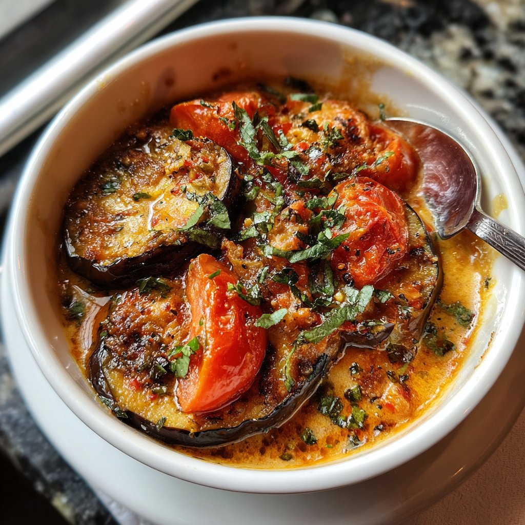 Auberginen mit Tomatenragout