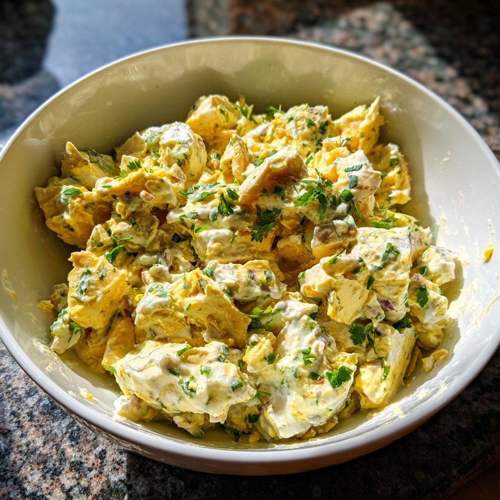 Schnell & Einfach 10-Minuten-Eiersalat mit Joghurt