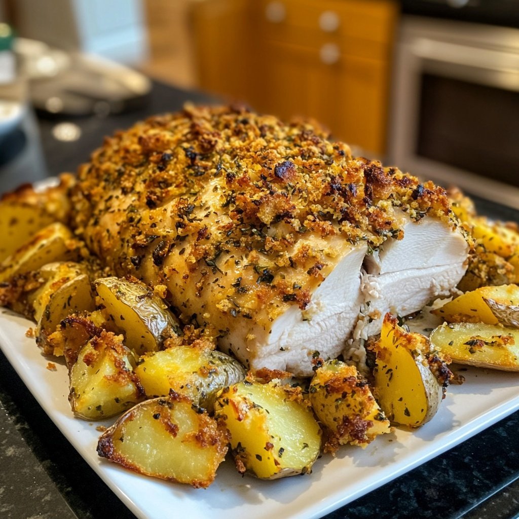 Hähnchenbrust mit Ofenkartoffeln