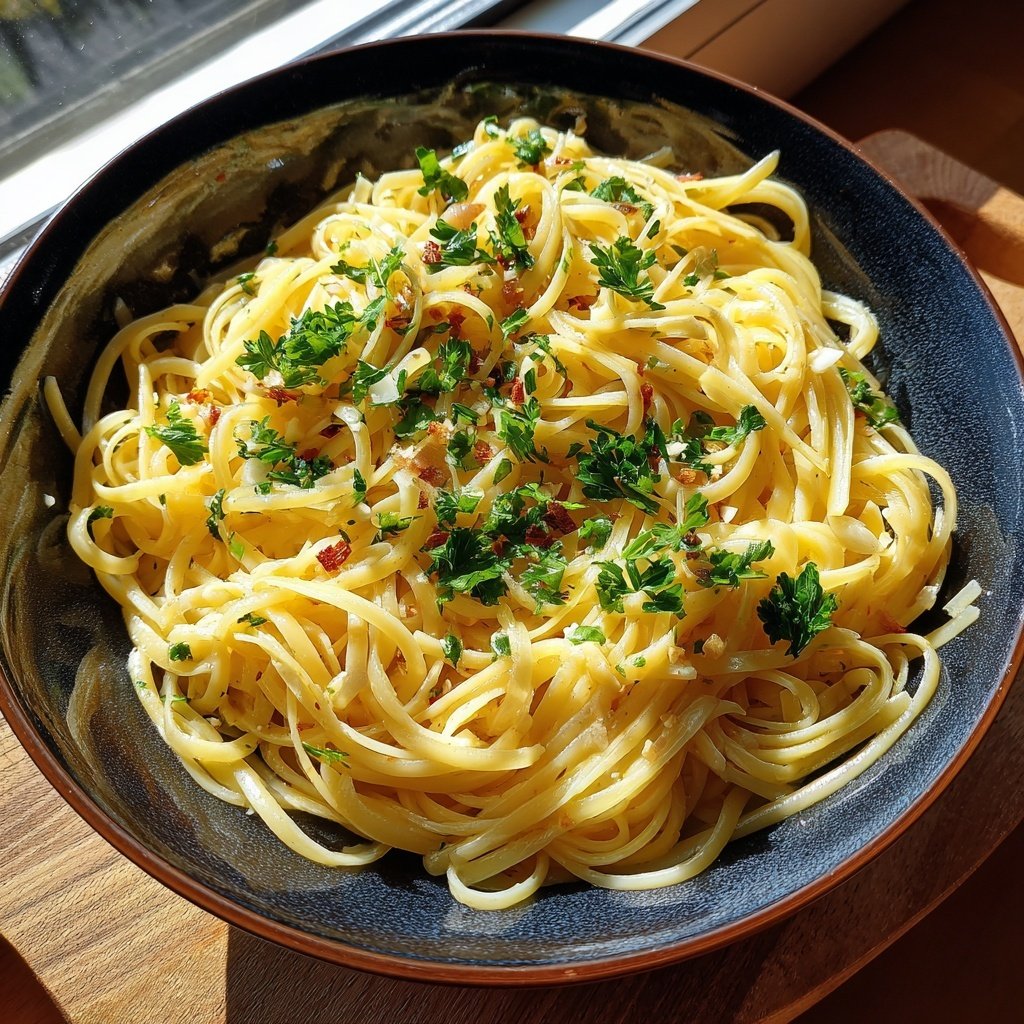 Schnell & Einfach 15-Minuten Knoblauchpasta